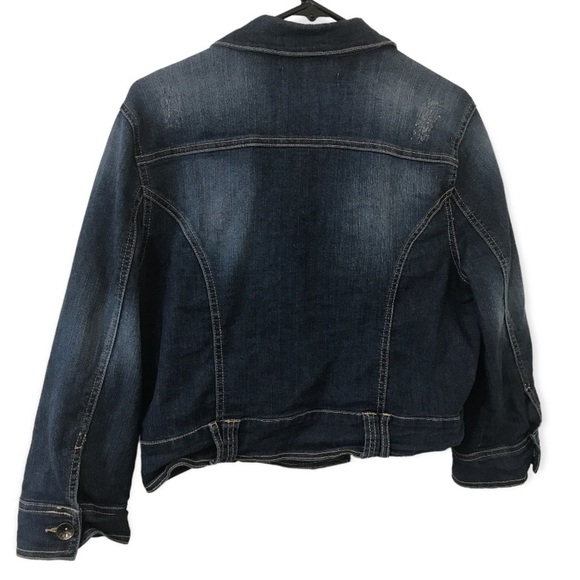 Democracy embellished denim jean jacket - Picture 2 of 14